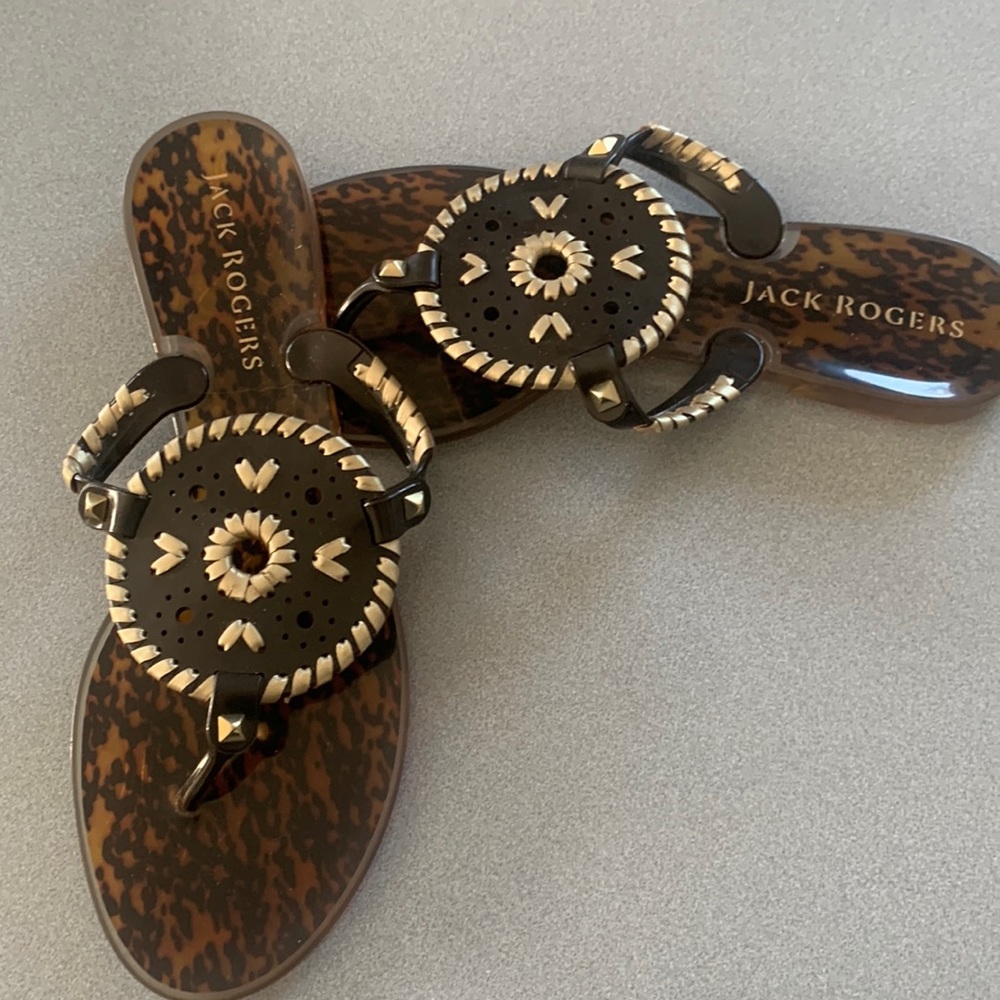 Jack Rogers size 9 Tortoise jelly sandals